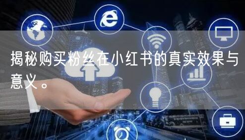 揭秘购买粉丝在小红书的真实效果与意义。