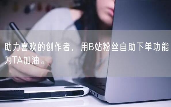 助力喜欢的创作者，用B站粉丝自助下单功能为TA加油。