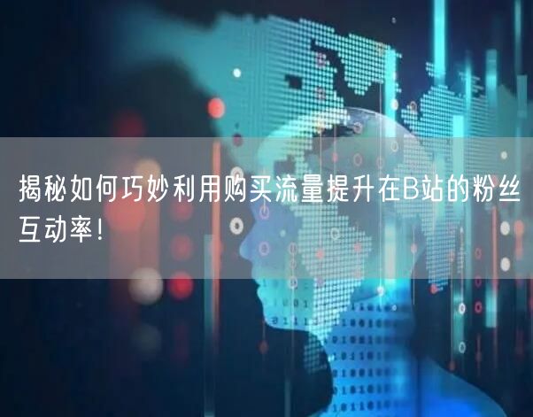 揭秘如何巧妙利用购买流量提升在B站的粉丝互动率！