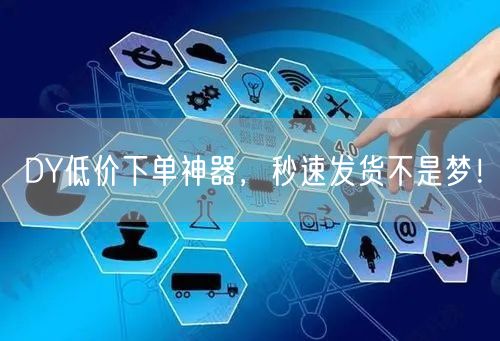 DY低价下单神器，秒速发货不是梦！