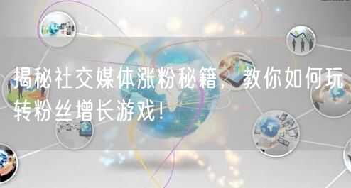 揭秘社交媒体涨粉秘籍，教你如何玩转粉丝增长游戏！