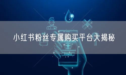 小红书粉丝专属购买平台大揭秘